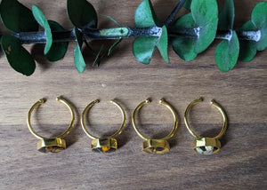 Adjustable Rings - Gold  (Best Size 6.5-9)