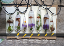 Load image into Gallery viewer, Glow in the Dark Mushroom Crystal Necklace