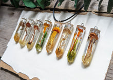 Load image into Gallery viewer, Mushroom Crystal Point Necklace with Cord