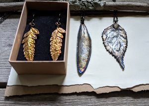 Leaf Necklaces & Earrings