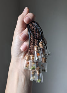 Mini Vial Necklace with Cord
