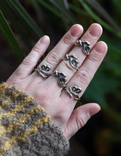 Load image into Gallery viewer, Mushroom Twig Ring - Adjustable - Sterling Silver
