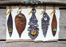 Load image into Gallery viewer, Leaf + Cab Necklaces