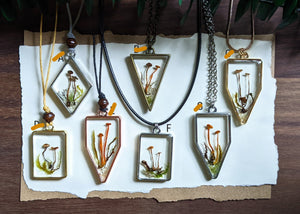 Mushroom Frame Necklaces