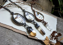 Load image into Gallery viewer, Mushroom Frame & Crystal Necklace