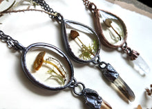 Load image into Gallery viewer, Mushroom Frame & Crystal Necklace