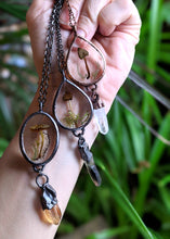 Load image into Gallery viewer, Mushroom Frame & Crystal Necklace