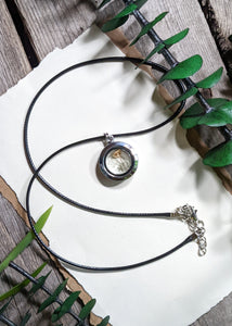 Locket Necklace - Silver Circle - Mini