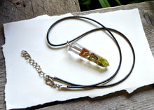 Load image into Gallery viewer, Mushroom Crystal Point Necklace with Cord
