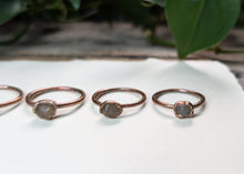 Load image into Gallery viewer, Lake Michigan Rock Ring - Quartz Pebble
