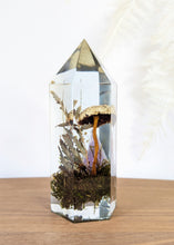 Load image into Gallery viewer, Large - Wide Gilled Cort w/ Gold Leaf Cap &amp; Amethyst **Light Base Not Included
