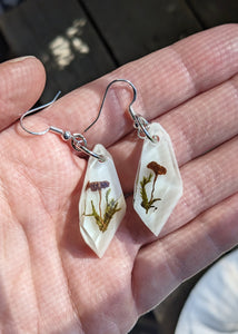 Flat Crystal Earrings- Small