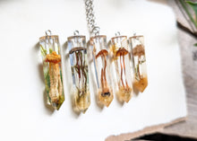 Load image into Gallery viewer, Mushroom Crystal Point Necklace with Chain
