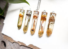 Load image into Gallery viewer, Mushroom Crystal Point Necklace with Chain
