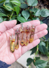 Load image into Gallery viewer, Mushroom Crystal Point Necklace with Chain
