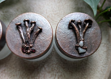 Load image into Gallery viewer, Glass/Copper Mushroom Jars
