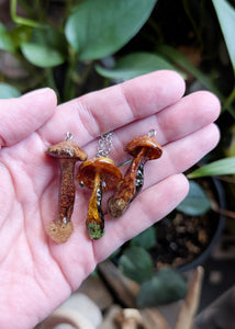 Large : Sealed Mushroom Pendant with Chain