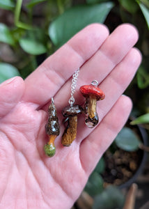 Small : Sealed Mushroom Pendant with Chain