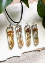 Load image into Gallery viewer, Mushroom Crystal Point Necklace with Cord
