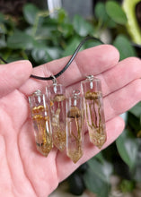 Load image into Gallery viewer, Mushroom Crystal Point Necklace with Cord
