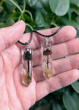 Load image into Gallery viewer, *Discounted* Mushroom Crystal Point Necklace with Cord
