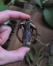 Load and play video in Gallery viewer, Necklace: Amethyst + Moss Agate
