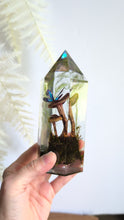 Load and play video in Gallery viewer, Large - Purple Gilled Laccaria w/ paper Butterfly **Light Base Not Included
