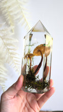 Load and play video in Gallery viewer, Large - Honey Mushrooms w/ paper Luna moth **Light Base Not Included
