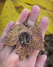 Load and play video in Gallery viewer, Maple Leaf &amp; Ringless Honey Mushroom Necklace
