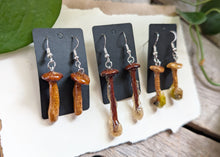 Load image into Gallery viewer, Sealed Mushroom Earrings - Honey Mushrooms
