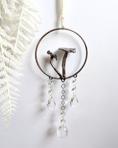 Copper Suncatcher - 2 Mushrooms