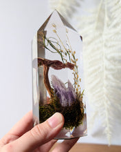 Load image into Gallery viewer, Large - Purple Gilled Laccaria w/ Amethyst **Light Base Not Included
