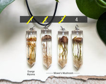 Load image into Gallery viewer, Mushroom Crystal Point Necklace with Cord
