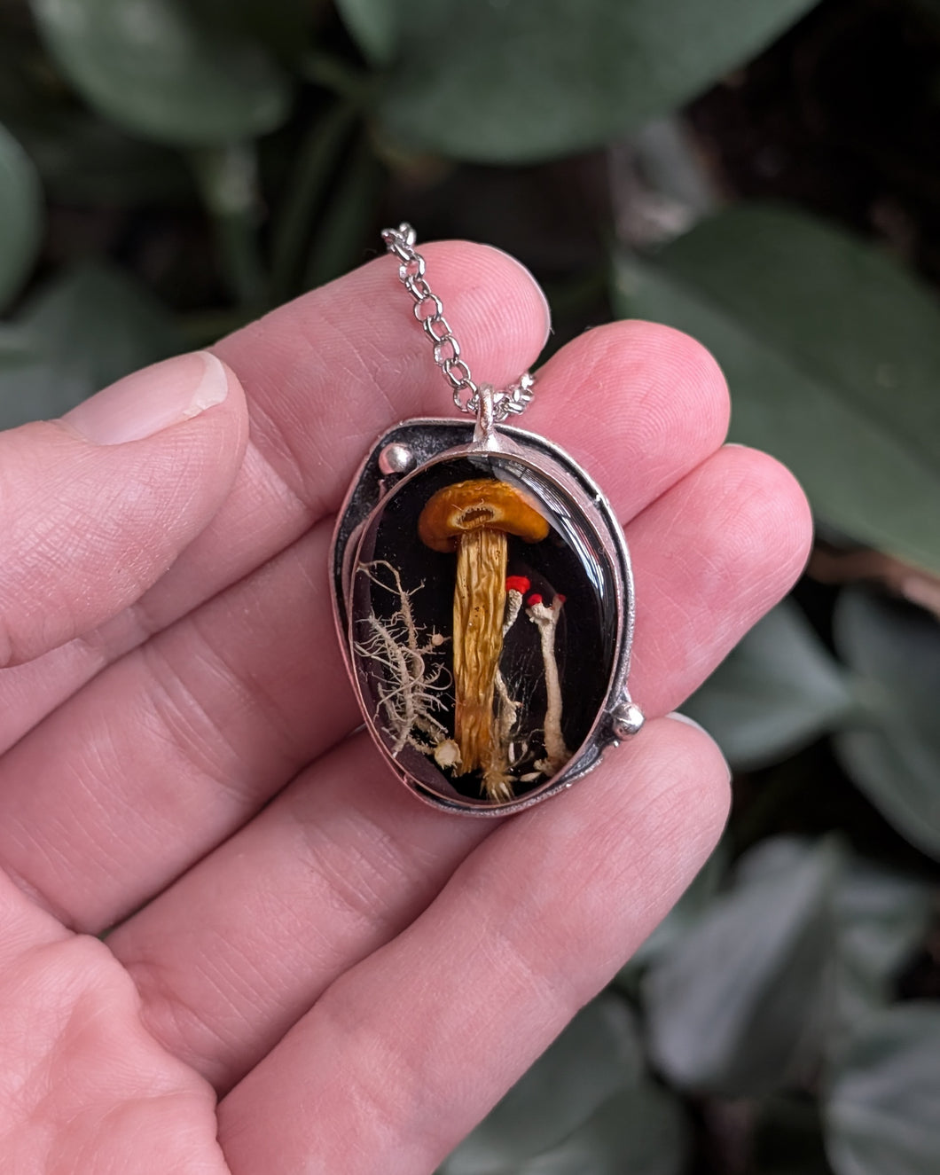 Silver Base with Resin