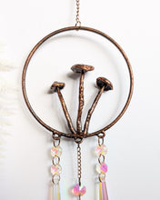 Load image into Gallery viewer, Copper Suncatcher - 3 Mushrooms
