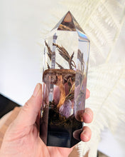 Load image into Gallery viewer, Medium - Purple Gilled Laccaria w/ Raw Amethyst &amp; Iridescence
