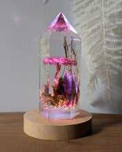 Load image into Gallery viewer, Large - Purple Gilled Laccaria w/ Amethyst **Light Base Not Included
