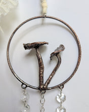 Load image into Gallery viewer, Copper Suncatcher - 2 Mushrooms
