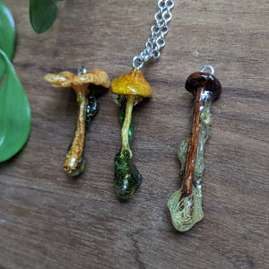 Medium : Sealed Mushroom Pendant with Chain