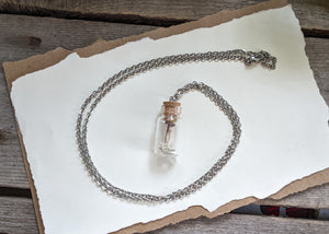 Mini Vial Necklace with Chain