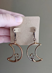 Moon - Mushroom Earrings