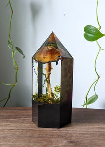 Tabletop Resin Crystal - "Faux" Inky Cap -- Discounted